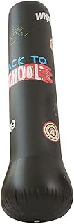BESPORTBLE Descompressão Coluna De Boxe De Boxe Juguetes Adultos Brinquedos Esportivos Infantis Coluna De Boxe Tumbler Saco De Pancadas Inflável Para Crianças Saco De Areia Preto