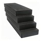 GameXcel Garage Wall Protector & Car Door Protector - 4 Pack Thick EVA Foam Bumper Guard Pad - Self-Adhesive Anti-Collision Protection for Garage, Parking Lot & Warehouse, 12 x 3.9 x 1.2 in, Black