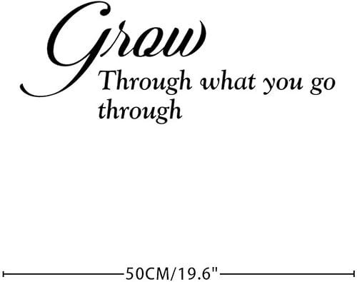 Miniatura 4 de Calcomanías de pared con texto en inglés "Grow Through What You Go Award" (Crecimiento a través de lo que pasas a través de lo que pasas a través de