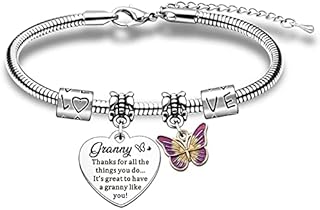 SMARGO Granny Bracelets Birthday Women Charm Jewellery Presents Mothers Day Gifts From Grandchildren