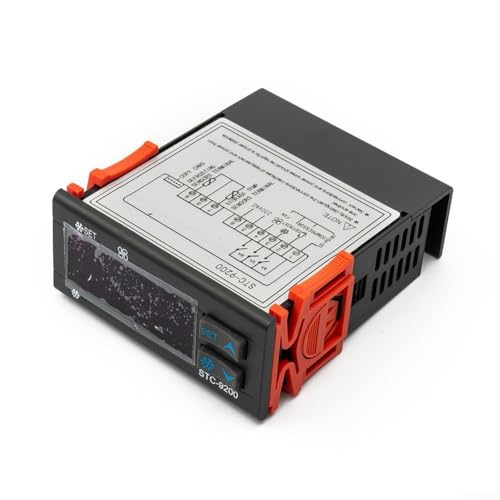 Digital Temperature Controller STC-9200 AC 220V Refrigeration Defrost Fan Control System With Two Temperature Sensors For Industrial Commercial Applications Indoor Electronic Thermostat