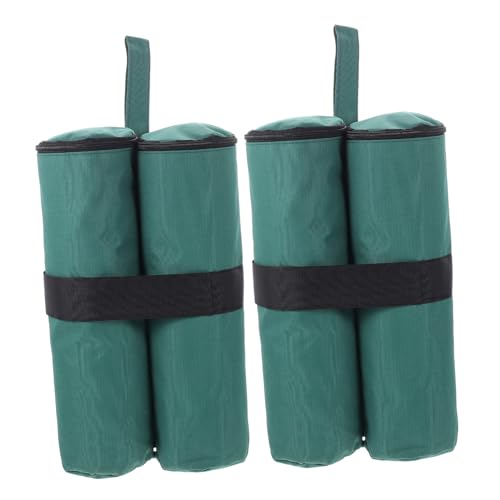 Toddmomy 2 Piezas Saco De Arena Anti-vendaval Carpa para Ponderado Saco Terrero Pesado Cámping Pesas Bolsas De Arena Saco De Arena De Fijación Multiusos Tela Oxford Dark Green