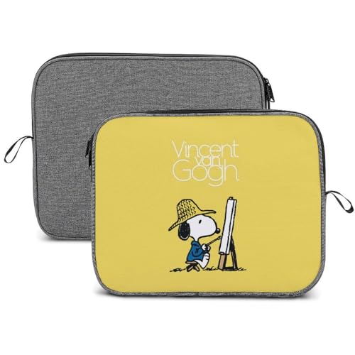 スヌーピー ゴッホ 【 ラップトップケース 13インチ 14インチ 】 パソコンケース PCケース ノートパソコンバッグ スリーブ 耐衝撃 軽量 撥水加工 全面保護 アニメ 可愛い おしゃれ メンズ レーディス