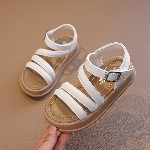 Girls Sandals Fashion Summer Strappy Flats Gladiator Sandals Shoes Open Toe Cute Flats Dress Sandals For Toddler/Little Kid/Big Kid3