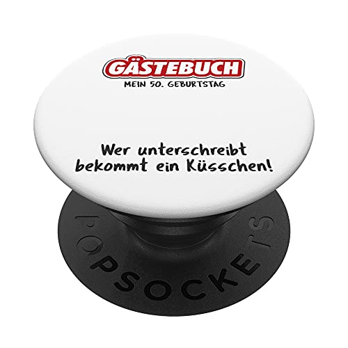 Libro de visitas para fiesta de 50 cumpleaños, nacido 1971 PopSockets PopGrip Intercambiable
