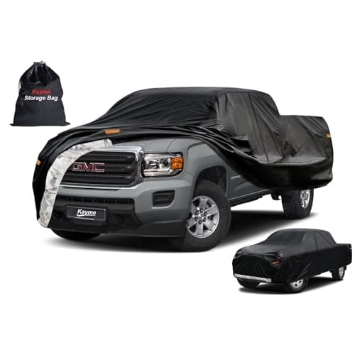 Kayme Truck Cover Custom Fit GMC Canyon(2004-2012) Regular Cab Short Bed. Full Exterior Heavy Duty Outdoor Pickup Truck Car Cover Waterproof All Weath