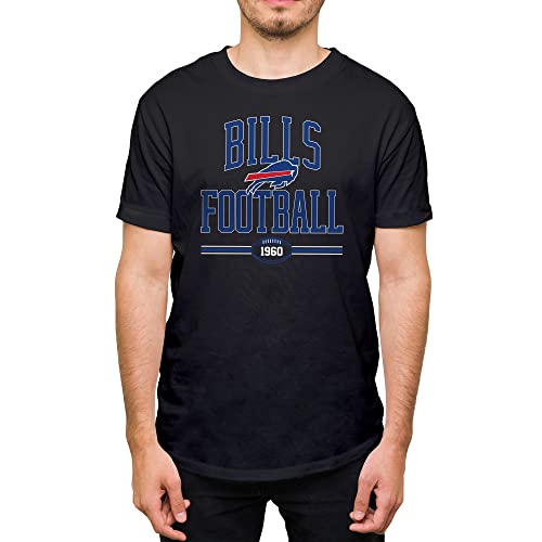 Camiseta NFL Buffalo Bills para hombre y mujer manga corta negra talla S
