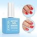 Gel Nail Polish Remover, Gel Polish Remover for Nails, No Need for Foil, Quick & Easy Polish Remover In 3-5 Minutes, No Need Soaking Or Wrapping-15ml