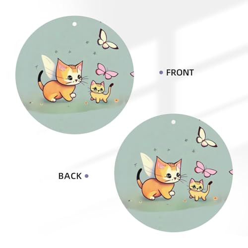 Hojas perfumadas Kitten Butterfly para auto y armario miniatura 3