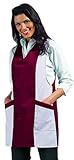 clinicfashion 50112007 Überwurfschürze/Chasuble, Bordeaux, Größe I