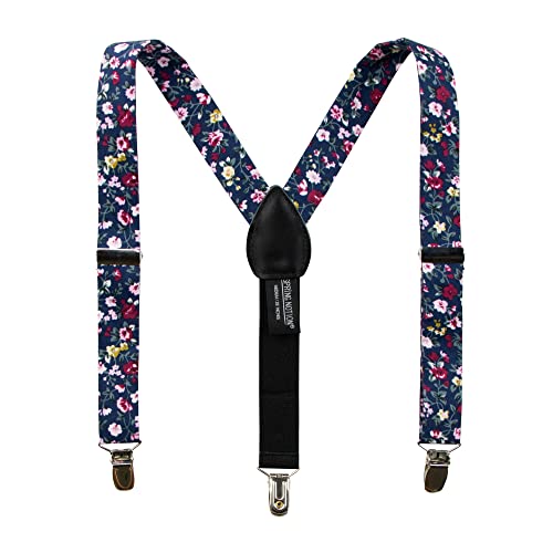 Image of Spring Notion Boys' 4-Piece Floral Suspenders Outfit
