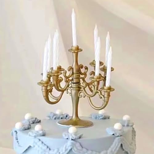 Luozzy VC17608694 10Pcs Plastic Candle Holder Stand Mini Candlestick Cake Candelabra Taper Candlestick Cake Topper Desk Ornament thumb #5