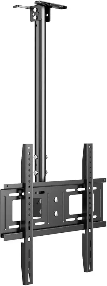 Suporte de TV para Teto Articulado 32” a 75” até 50kg, Ajuste de Altura e Inclinação, Giro 180°, Padrão VESA 75x75 a 400x400/600x400, Universal para LCD LED Smart TV