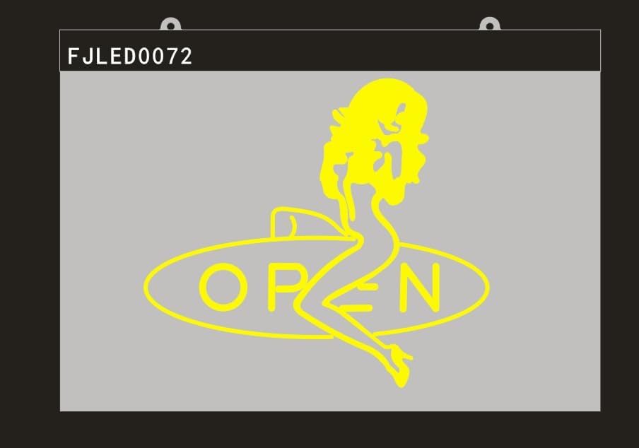 Miniatura 2 de Barra de luz de neón 180001 abierta sexy sexo chica baile poste de aspecto moderno colorido lámpara LED neón como letreros para decoración de pared
