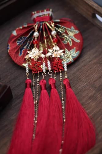 Bolsa Roja Chino Tradicional Hecha a Mano miniatura 6