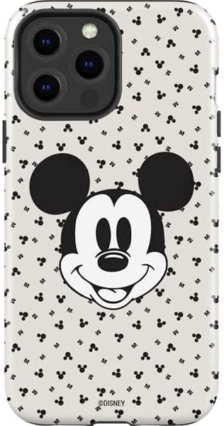 Skinit Impact Phone Case Compatible with iPhone 14 Pro Max - Officially Licensed Disney Mickey Mouse Grumpy Face Design