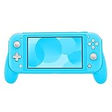 WLLOVE WULE Boîtier de Poche Portable Cas de Protection Anti-Rayures Hard ABS Captecteur Content for Nintend Switch Switch Lite Poignée Porte-poignée Gaming (Color : Blue)