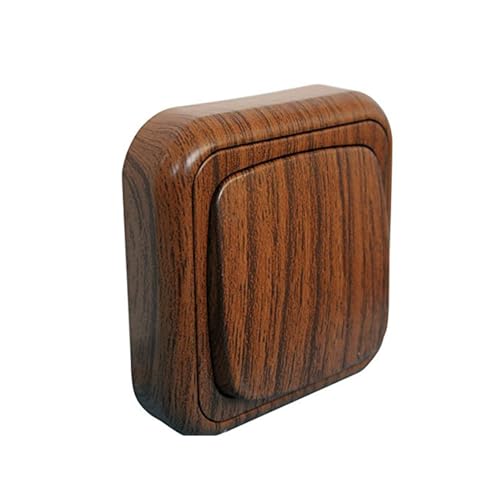 Interrupteur croisé encastré en bois aux finitions élégantes, idéal pour contrôler l'éclairage dans des espaces variés.