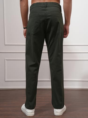Image of Highlander Men's Casual Trousers| Relaxed Fit | Perfect for Casual Outings,Travel & Work Wear