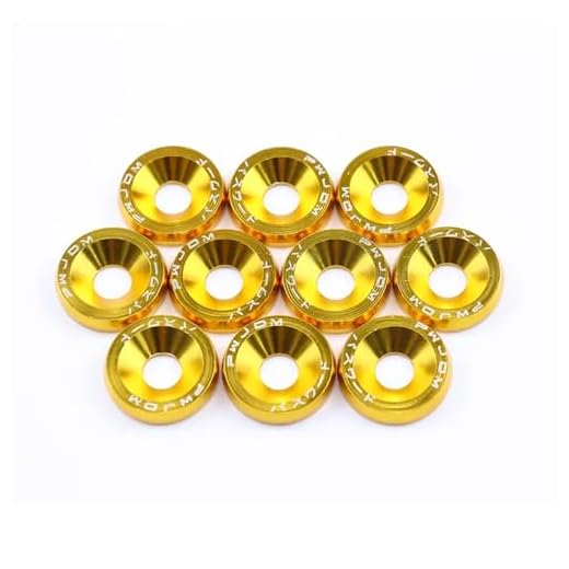 Screw Set – Premium Hexagonal Fasteners for Car Modification, Fenders, Bumpers, Engine, & License Plate Styling,Gold