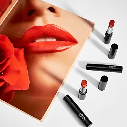 Image of Lakme Absolute Skin Dew Satin Lipstick 102 Nude Rose