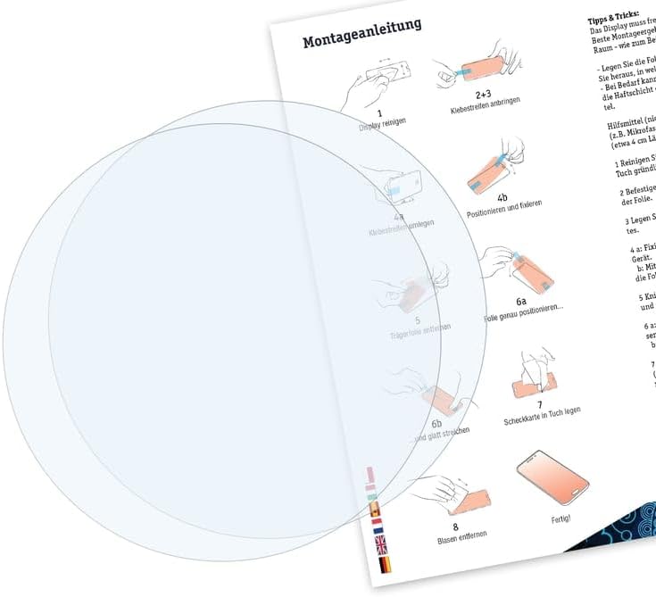 Miniatura 2 de Bruni Protector de pantalla puede usarse con Huawei Watch GT 4 1.614 in Protector Film transparente (2X)