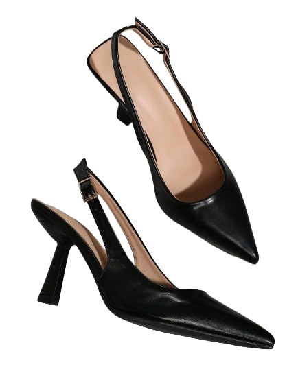 UUNDA Fashion Premium Comfortable, Stylish Casual Block Heel Bellies for Women | Heel Sandals for Women | Office Wear Casual Footwear Pumps Heels for Office for Everyday Wear V9-BL021V9-BL023
