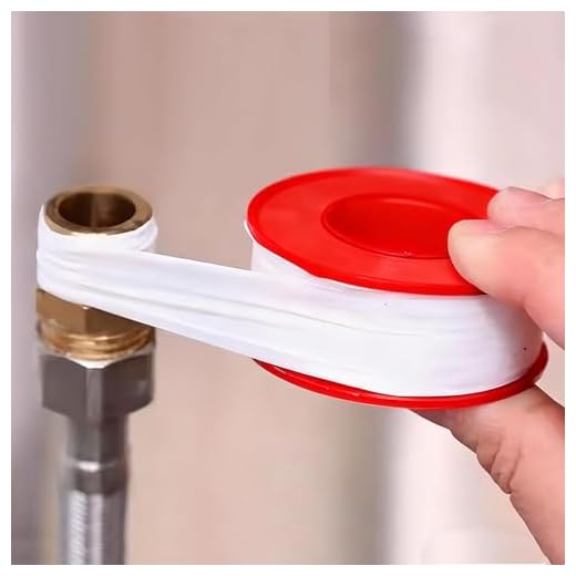 1Pcs 15M 1 Inch Teflon Tape Industrial Thread Seal Tapes Plumbing Waterproof Seal Tape for Plumber, Air Head, Thread Pipe (6x2.4cm)