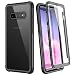Produktbild WE LOVE CASE Hülle für Samsung Galaxy S10 Plus, Stoßfest Handyhülle 360 Grad Rugged Schutzhülle mit Eingebautem Displayschutz Transparent Cover, Schwarz