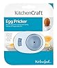 KitchenCraft äggpricker med inbyggt säkerhetslås, plast, vit, 5,5 x 7,5 x 3 cm #1