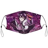 Akeno Hs Dxd Face Mask,Reusable Protective Adjustable Scarf Washable Bandana with 2 Filters