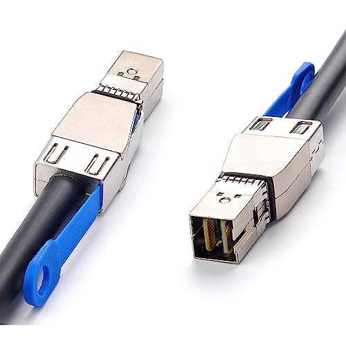 Heretom 2Pcs 12G External Mini Sas Hd Sff-8644 To Sff-8644 Cable, 2-M(6.6Ft) #TOP2