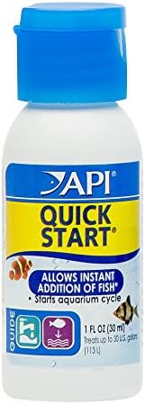 API QUICK START Freshwater and Saltwater Aquarium Nitrifying Bacteria Bottle,White, 473 ml