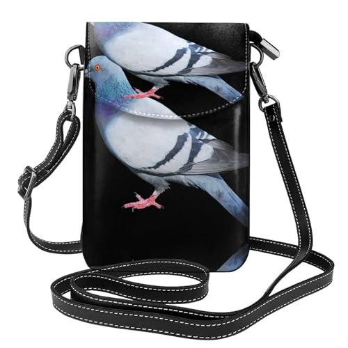 Sac à bandoulière en cuir noir avec portefeuille et porte-carte de crédit intégrés