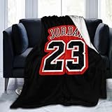 Flannel Abstract Throw Blanket Fuzzy Microfiber Blanket for Couch Bed Sofabasketball Fans 23 Jordan-Style 20