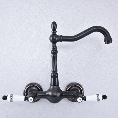 Robinet de baignoire antique mélangeur rotatif eau chaude et froide argent