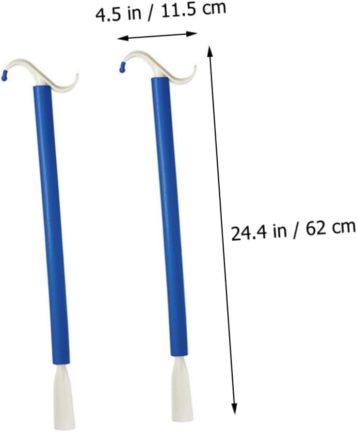 COLLBATH Dressing Pole Shoehorn Kit Easy Dressing for Elderly Pregnant Disabled 2-Piece Set
