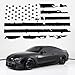 QKYS Distressed American Flag Car Hood Decal, 11.81