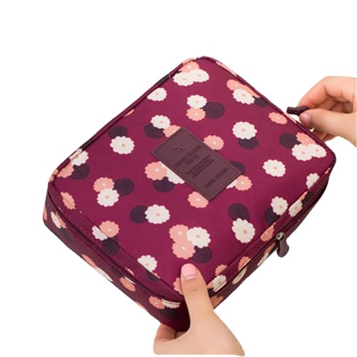 Kosmetiktasche Tragbare Kosmetik Reisetasche Kulturbeutel, Tragbare Doppelschicht Reisetasche Reise Kulturtasche für Mann und Frau Cover
