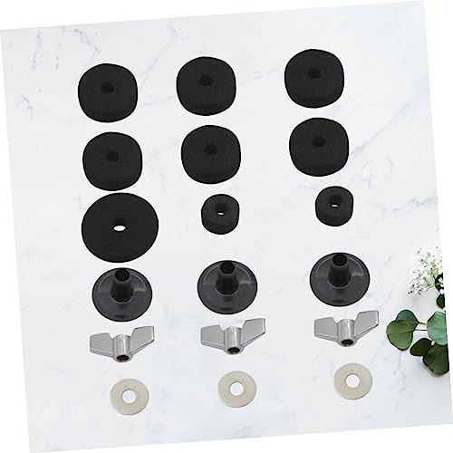 ibasenice 36 piezas Accesorios para Batería Incluye Almohadillas para Platillos, Arandelas, Mangas, Bases y Partes de Percusión para Soportes de Platillos Ligero y Práctico miniatura 4