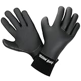 FELLOW サーフグローブ 3mm サーフィン スキン 防水 防寒グローブ 冬 ネオプレーン 裏起毛 保温 ウェットスーツ 日本規格 British Black XXSサイズ