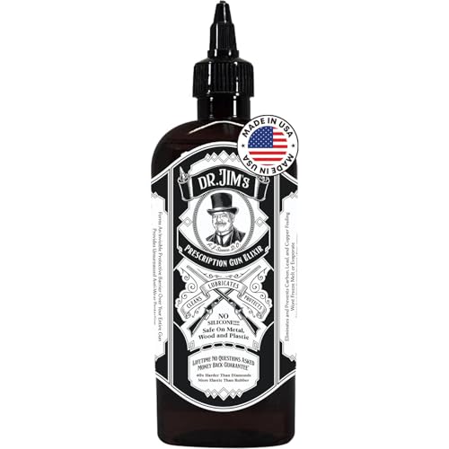 Dr. Jim's 8oz Gun Cleaner and Lubricant - All-in-One CLP Firearm Protectant for Rifles & Pistols - Non-Solvent & Works on Metal, Wood & Plastic - Manufactured in The USA