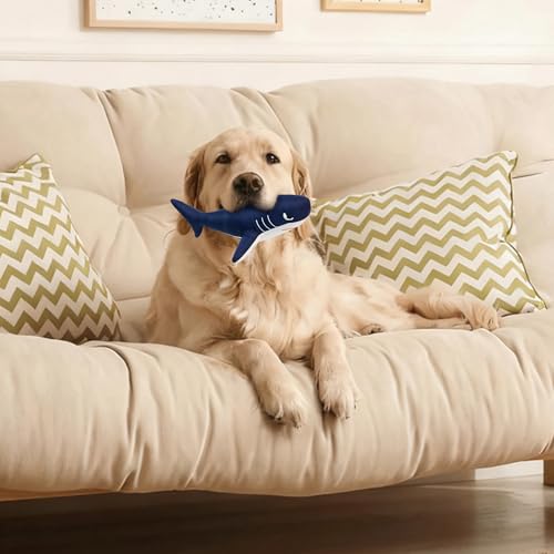 Juguete Mordible Sonoro de Tiburón para Perros Pequeños y Medianos miniatura 6