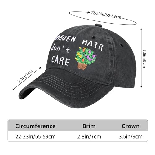 Image of Embroidered Baseball Cap for Women Men Vintage Adjustable Washed Distressed Denim Baseball Hat