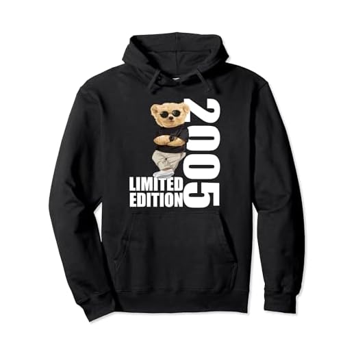 Edición limitada 2005 Osos Cumpleaños 2005 Vintage 2005 Sudadera con Capucha