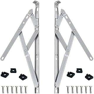 uPVC Universal Window Hinge Kit Double Glazing Friction Stay PVC 13mm 17mm Stack 12 inch High Quality Non Handed Stainless Steel