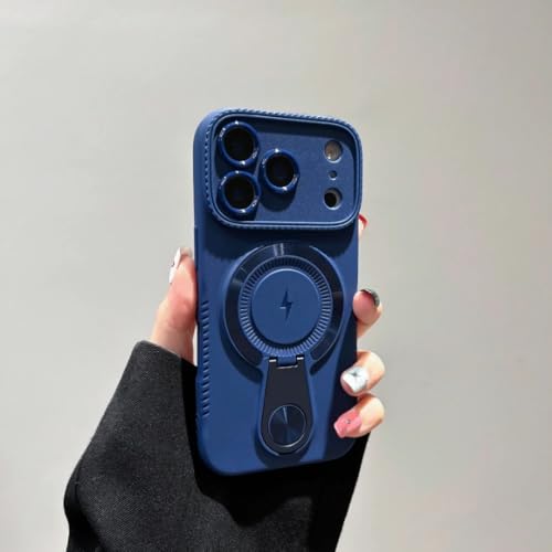 Coque iPhone 17 Pro bleu souple idéale pour charger sans fil au bureau