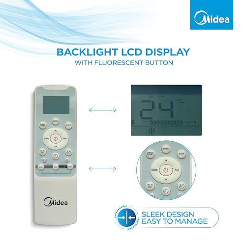 Image of Midea 2 Ton 3 Star AI Gear Inverter Split AC (Copper, Convertible 4-in-1 Cooling,HD Filter with Auto Cleanser, SANTIS PRO DELUXE, MAI24SD3R32F0,White)