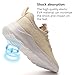 WYGRQBN Women's Walking Shoes Lightweight Tennis Fashion Sneakers Sports Workout Gym Shoes for Running Beige_Yellow US Size 6