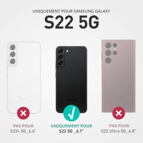 Coque intégrale Samsung S22 5G SUPCASE antichoc pour éviter les bris d'écran